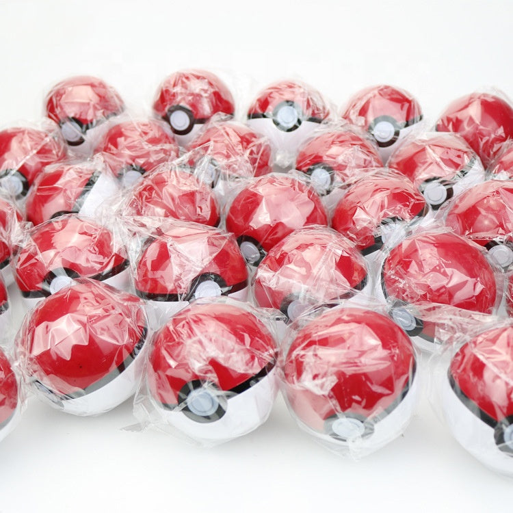 2.7 in Diameter PVC Pokeball for Anime Figurine Cake Decoration for Pokemon Monster Anime Accessories
